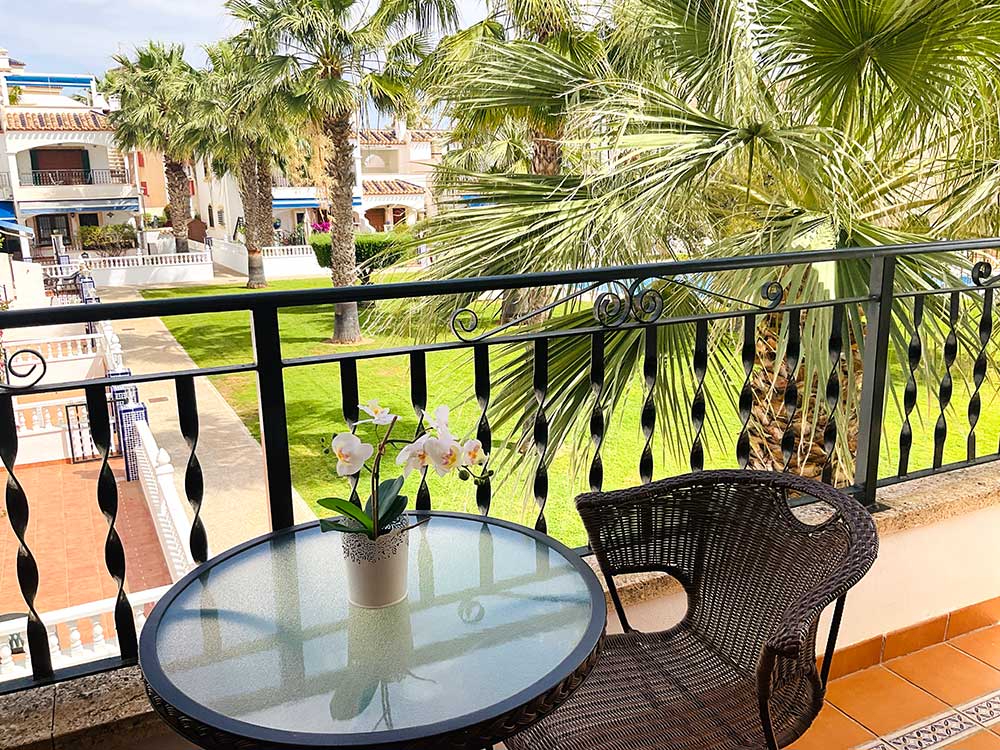 Ansicht Balkon, Garten Penthouse Bungalow